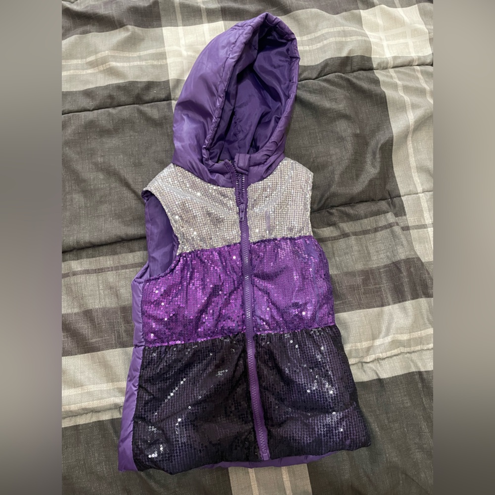 Purple Sequin Kids Jacket